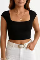 Ladies Square Neck western Wear Top trending for girls - Design 4