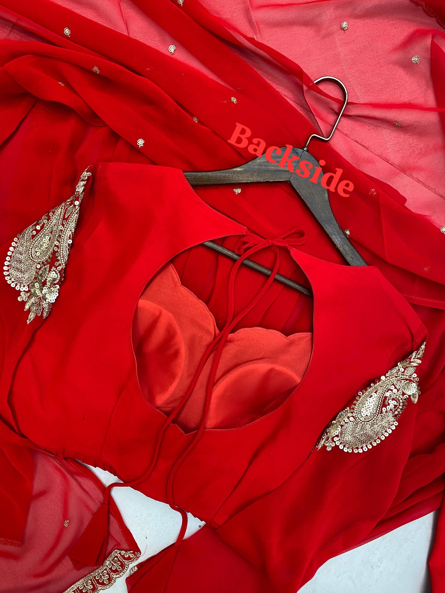 Karvachauth Special | Premium Georgette 3-Piece Plazzo Set with Embroidered Dupatta | Ready to Wear