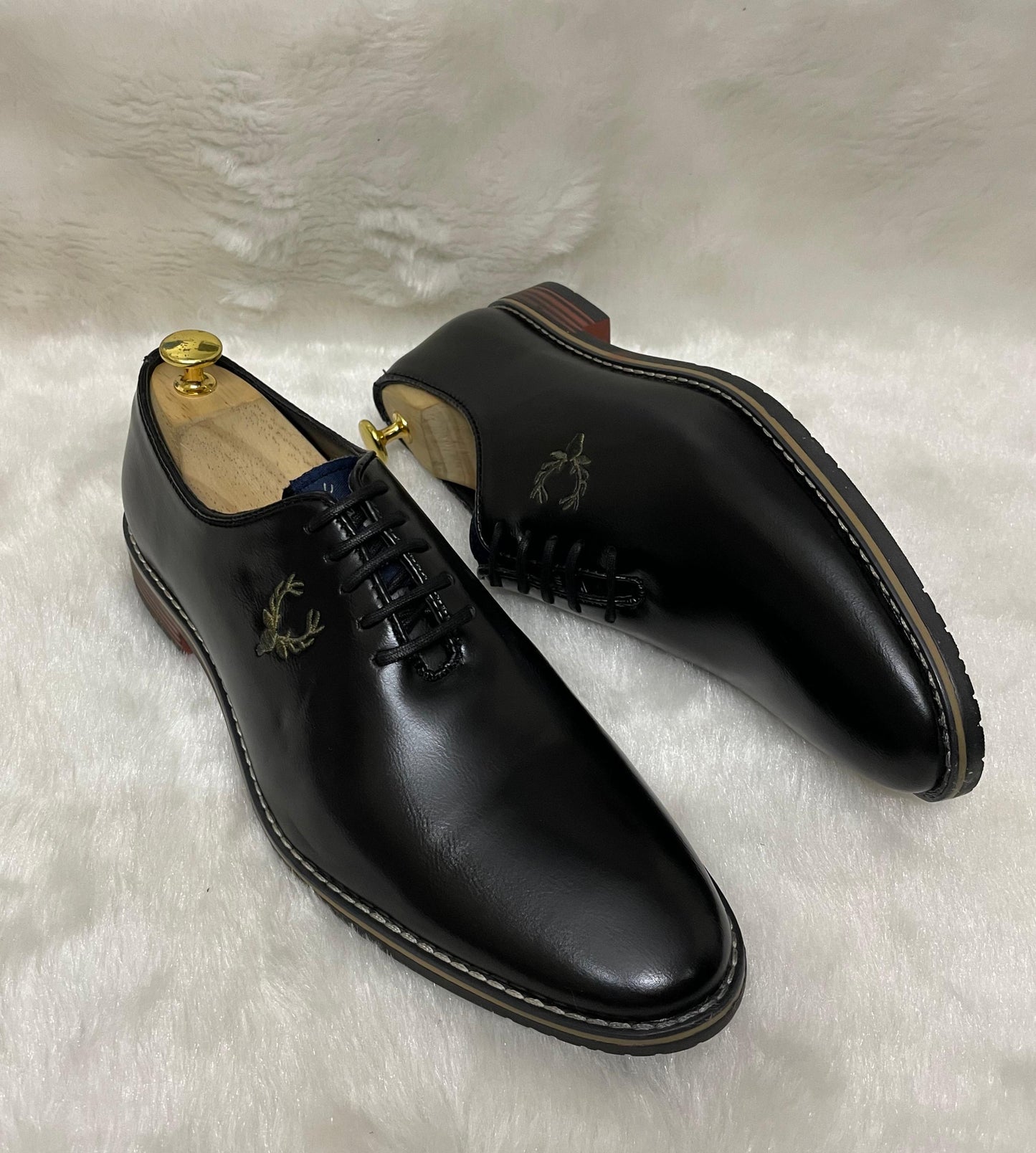 Allen Solly Formal Derby Shoes – Black | Genuine TPR Sole