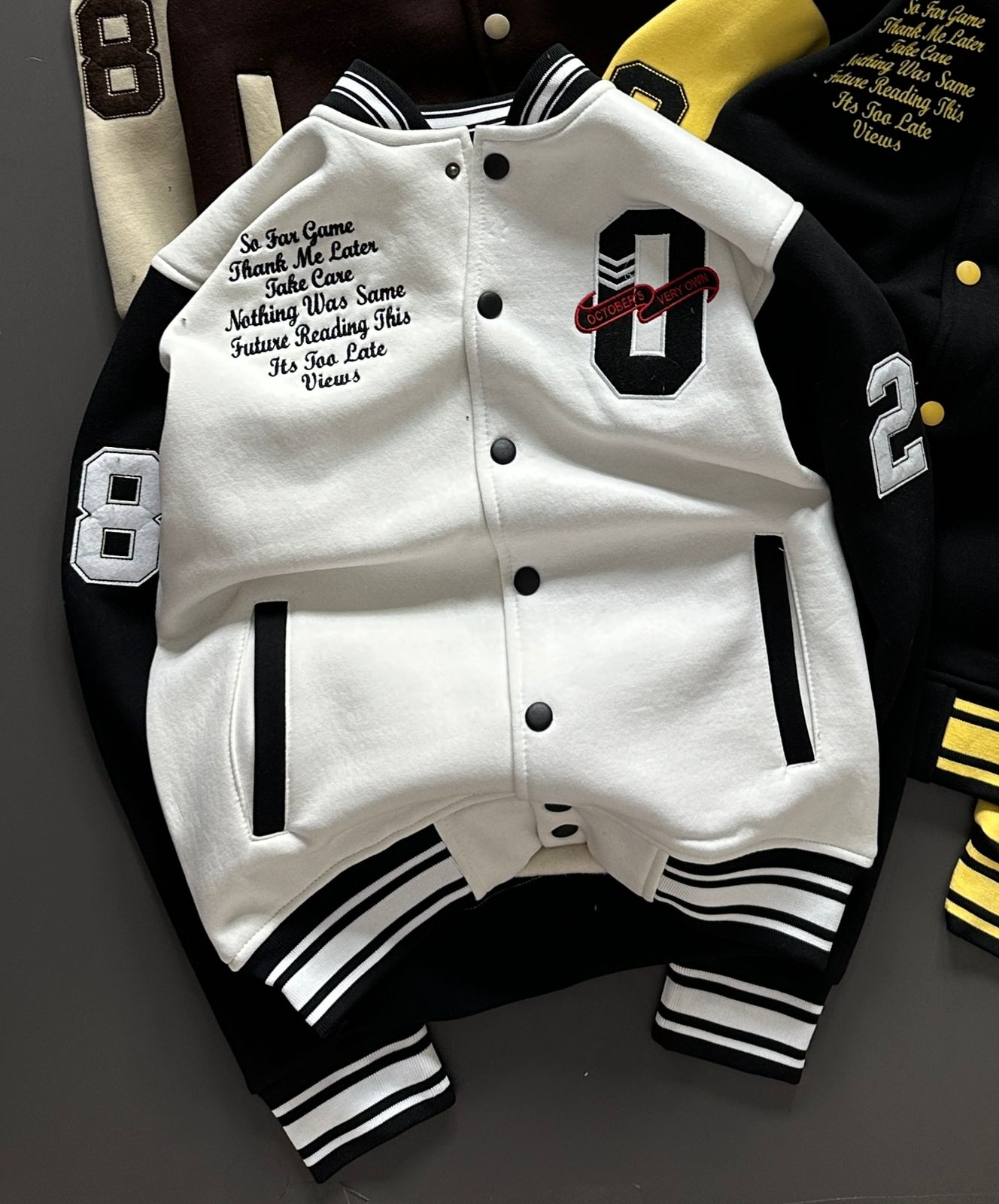 Imported Varsity Jacket ā Premium 3-Thread Cotton Fleece