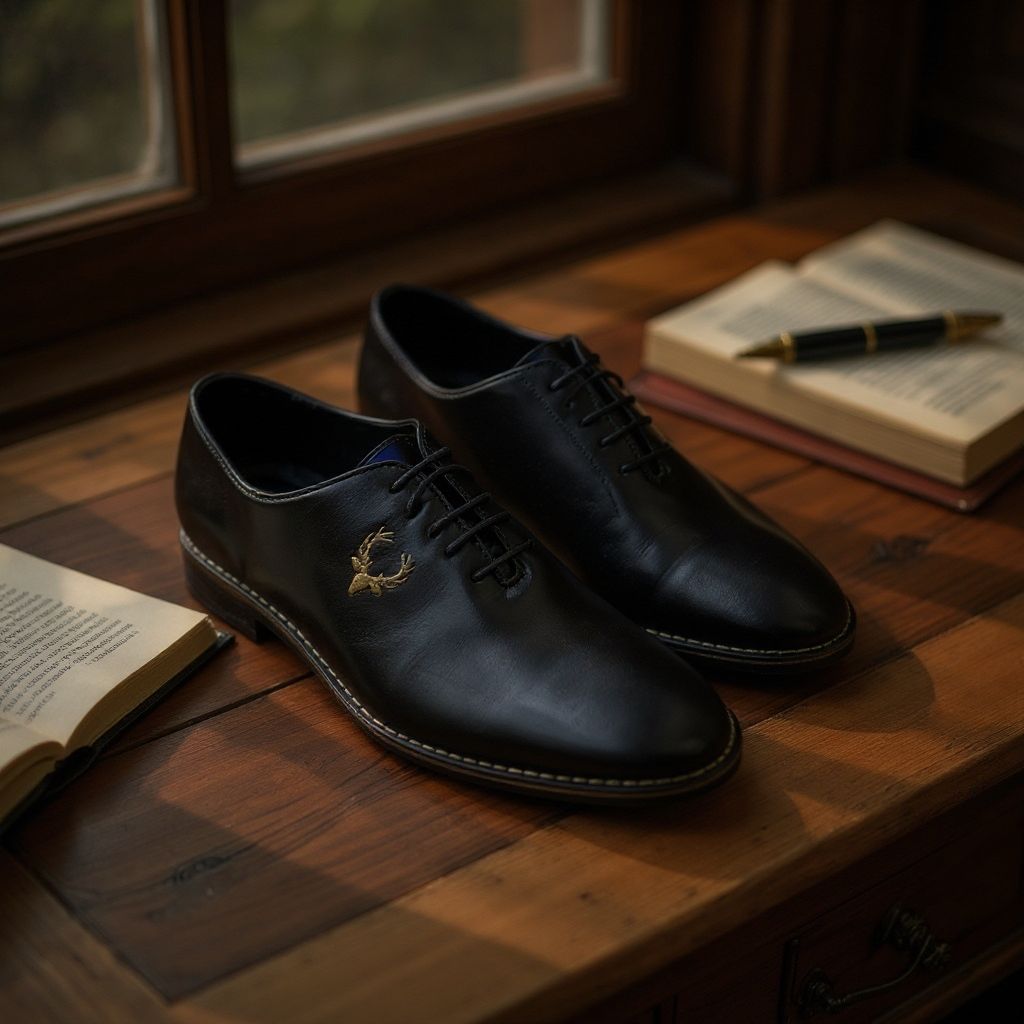 Allen Solly Formal Derby Shoes – Black | Genuine TPR Sole