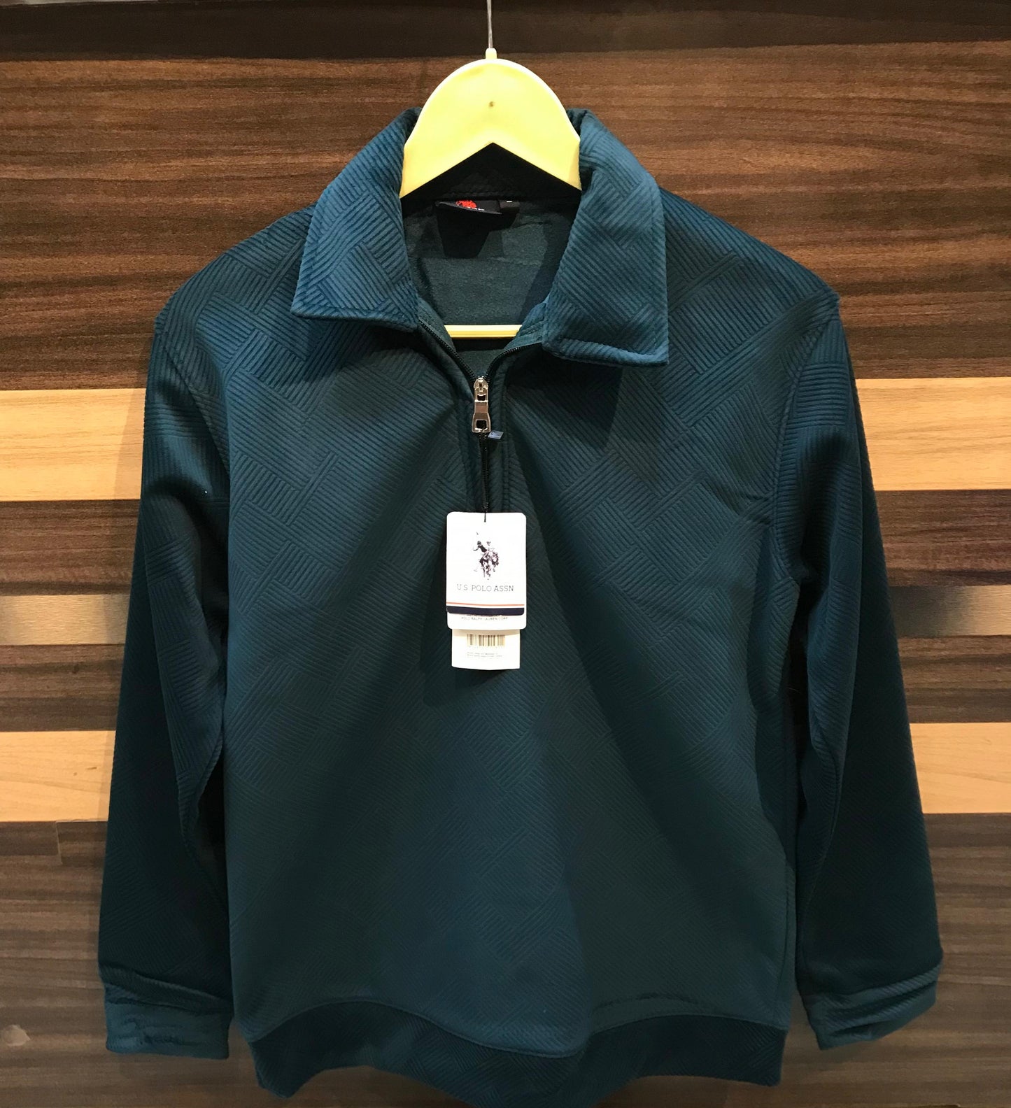 US POLO Premium Velvet Pre-Winter Sweatshirt – Imported Fabric | Full Sleeves