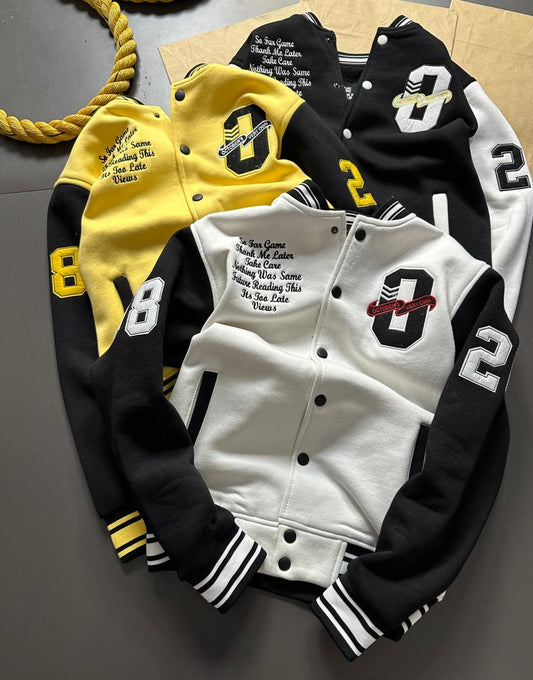 Imported Varsity Jacket – Premium 3-Thread Cotton Fleece
