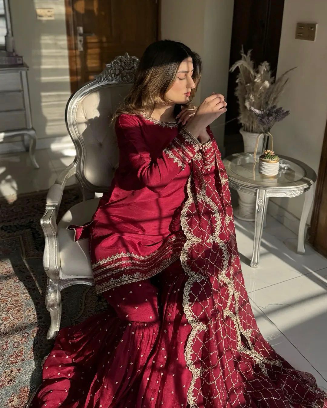 New Designer Party Wear Top-Palazzo & Dupatta Set | Heavy Embroidery Work | Fully Stitched β¨