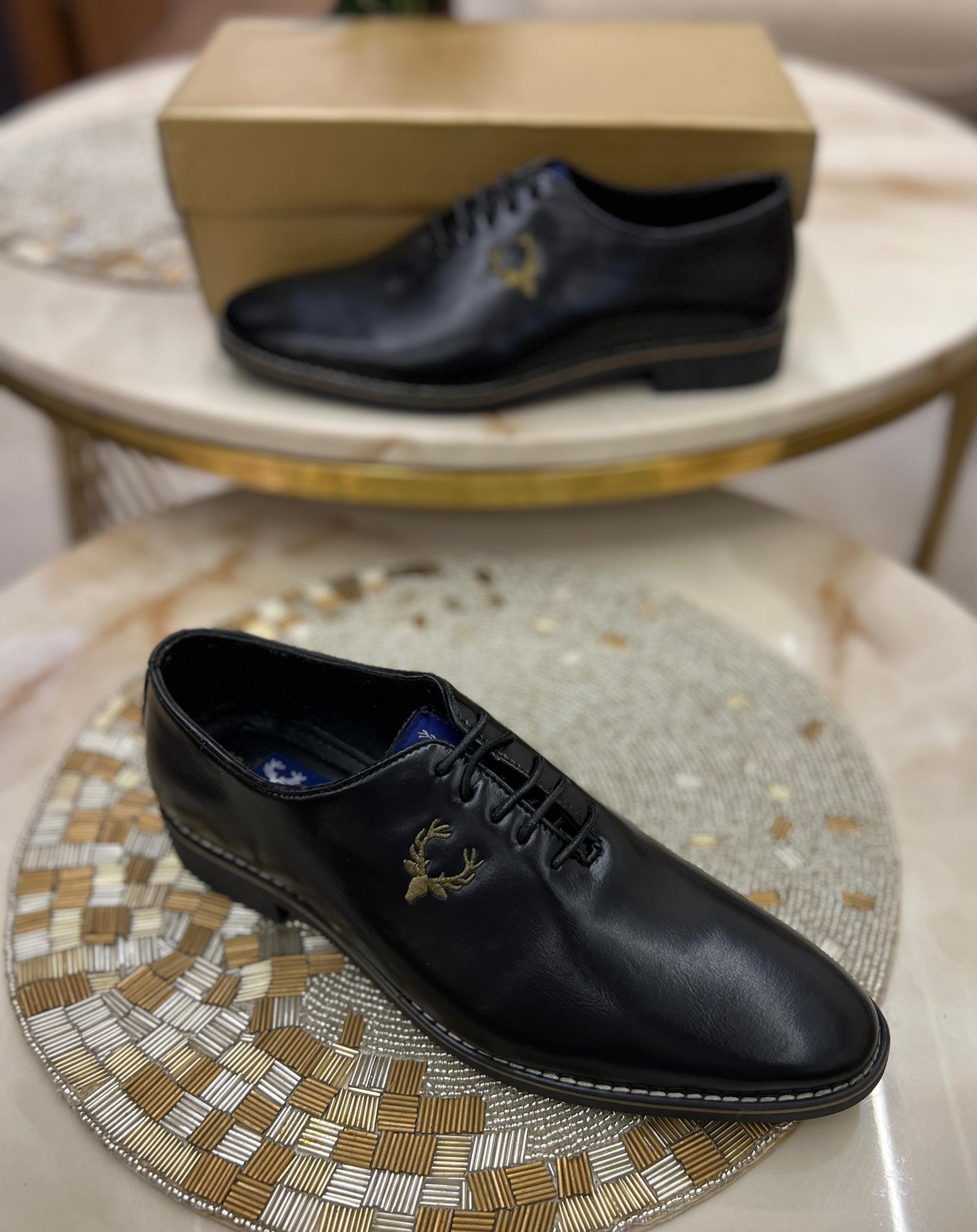 Allen Solly Formal Derby Shoes – Black | Genuine TPR Sole
