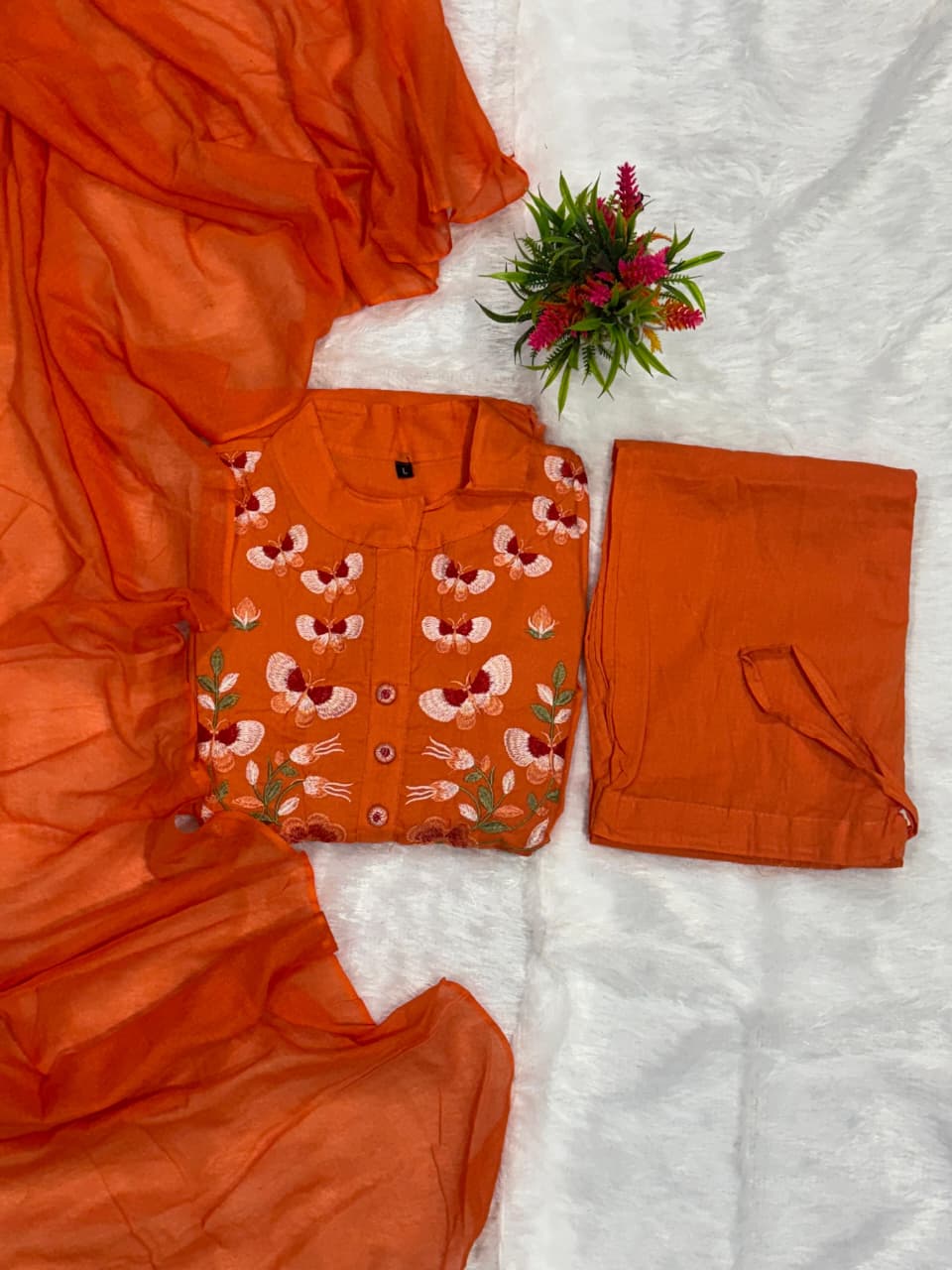 Heavy Embroidered Cotton Suit Set | Premium Mal Cotton Collection