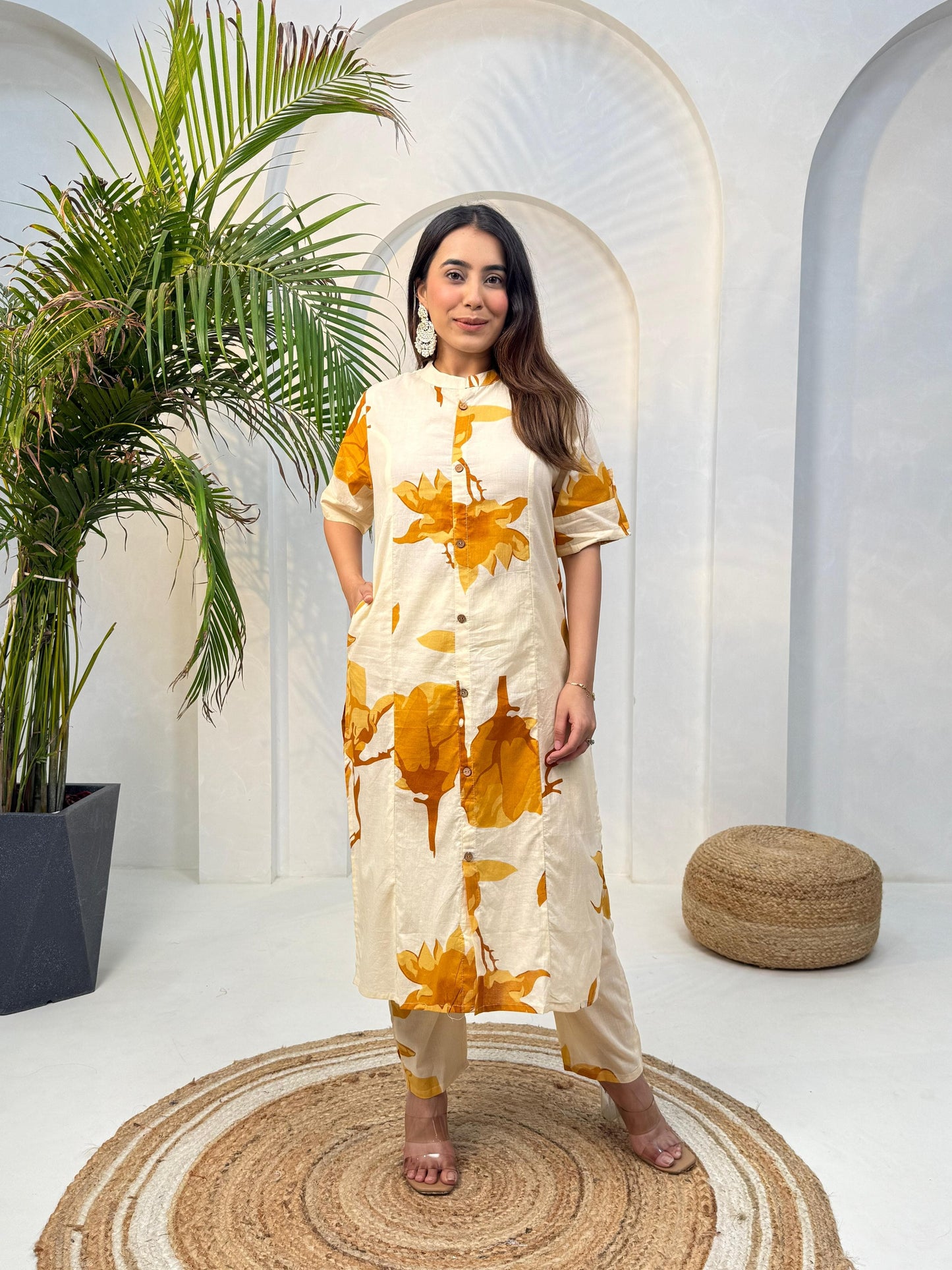 Premium Cotton Co-Ord Set | Boutique Style Kurta with Pocket | Festival Special