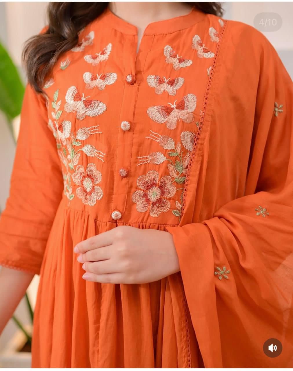 Heavy Embroidered Cotton Suit Set | Premium Mal Cotton Collection