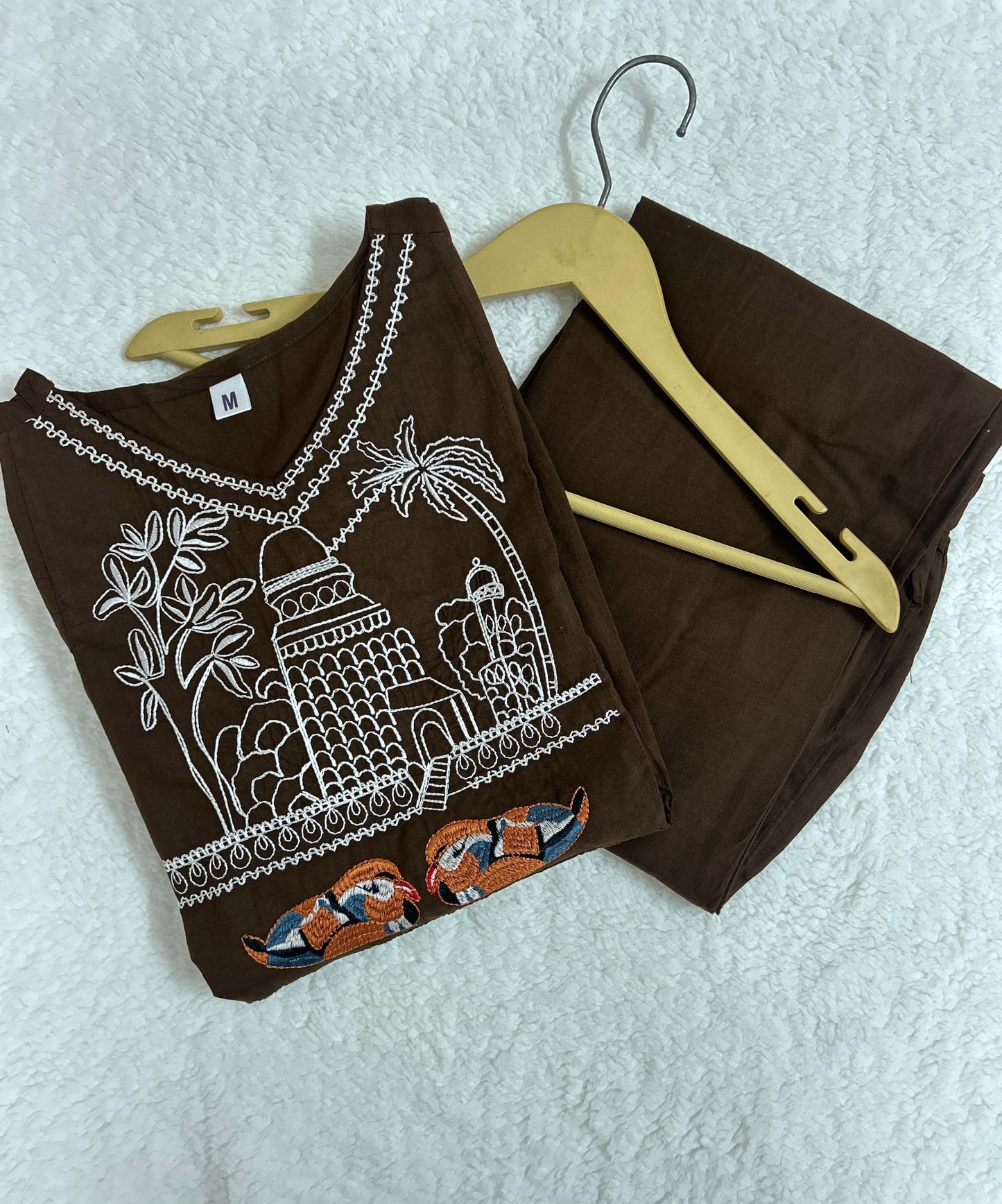 Premium Cotton Embroidered Co-Ord Set | Kurta & Pant | Everyday Comfort & Style