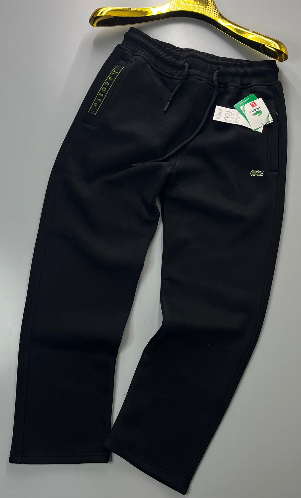 LACOSTE 3-Thread Cotton Fleece Lower – Premium Comfort & Style
