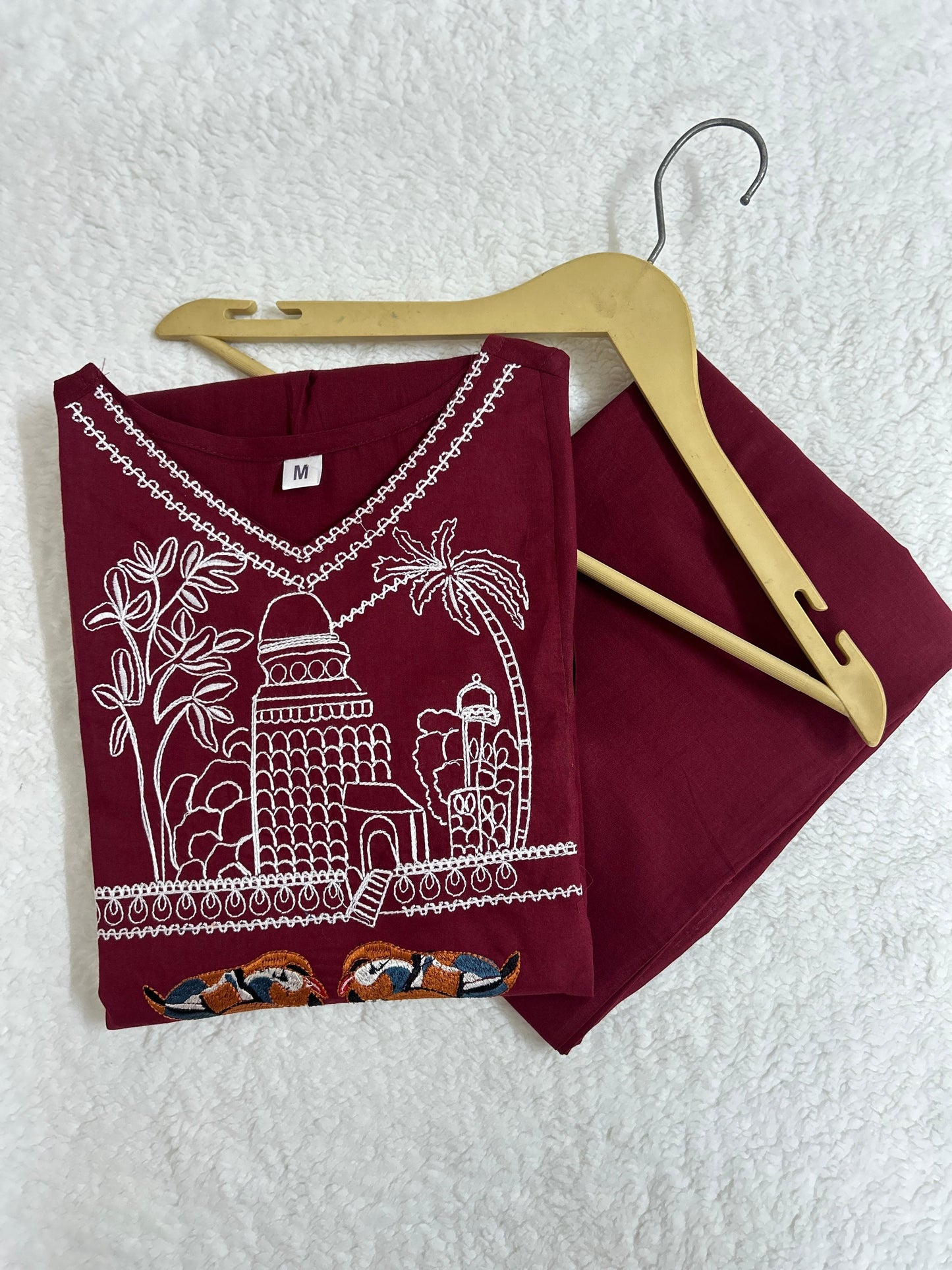 Premium Cotton Embroidered Co-Ord Set | Kurta & Pant | Everyday Comfort & Style