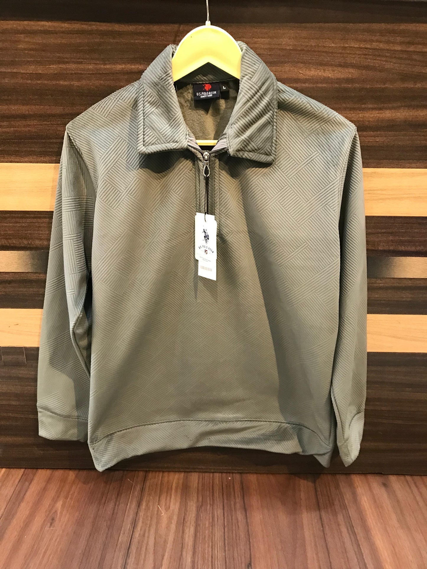 US POLO Premium Velvet Pre-Winter Sweatshirt – Imported Fabric | Full Sleeves