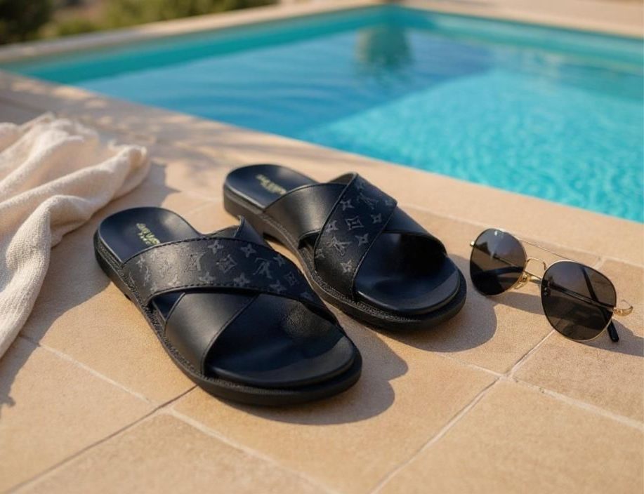 Comfort Sole Slides – LV Edition (Unisex Casual Footwear)
