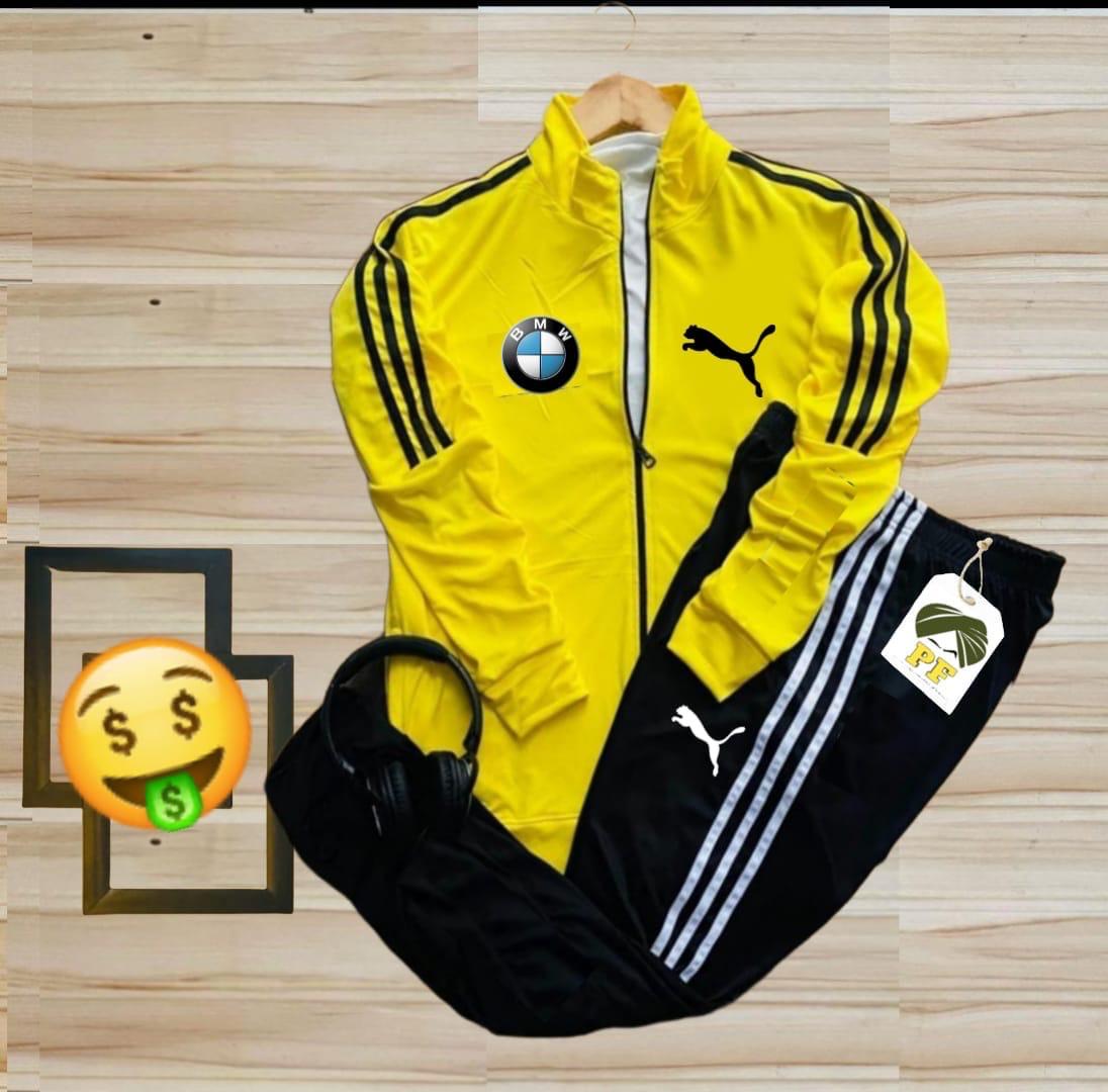 Bon Zipper Tracksuit – Lycra Dryfit | M–XXL | Gym & Running Wear