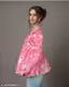 Baby Pink Anarkali v-neck Top