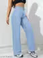 H&H ICE BLUE Essnce High Waist WIDE LEG WOMEN DENIM Jeans