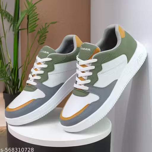 Trendy Multicolored Casual Sneakers For Men