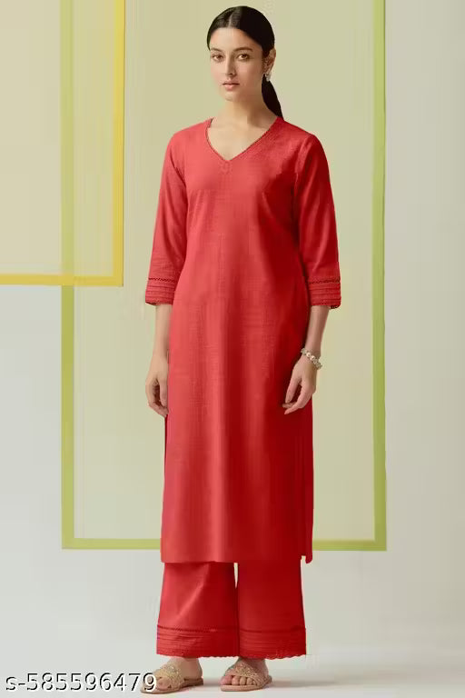 Women Striped Cotton Blend A-line Kurta | Embroidery White Pure Cotton Straight Kurta | Stylish Trendy Women Hand Embroidery Lucknowi Pure Cotton Kurti Regular Kurta Chikankari kurti for women ethnic wear