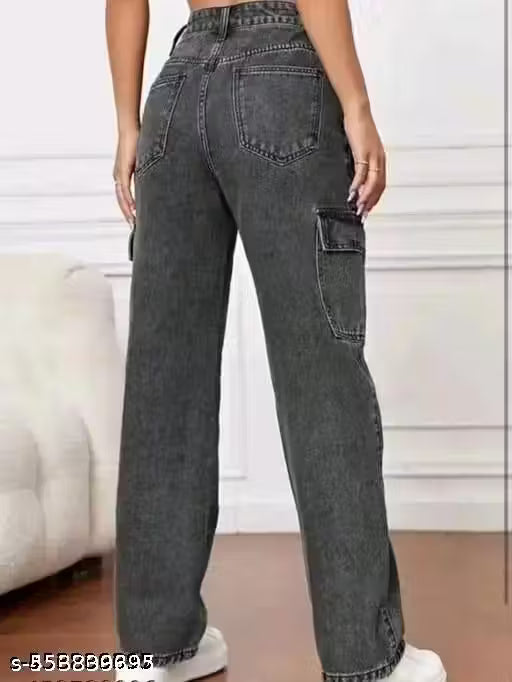 6 pocket girl jeans FADED LOOK JEANS FOR GIRLS AND WOMEN || grey jeans || women jeans || dark grey