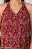 flipFabric Women Printed Halter Neck Pure Cotton Kurti