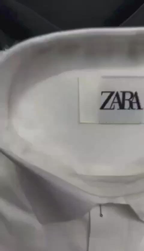 ZARA Premium 100% Cotton Full Sleeve Shirt – Plain Design with Pocket