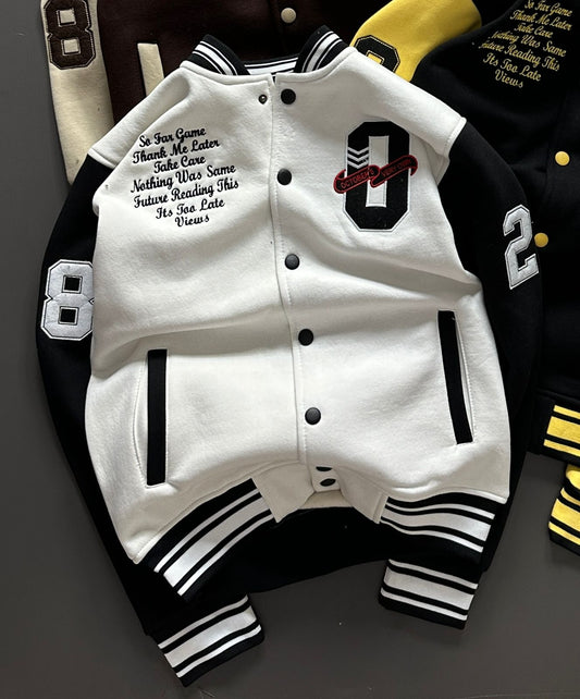 Imported Varsity Jacket – Premium 3-Thread Cotton Fleece