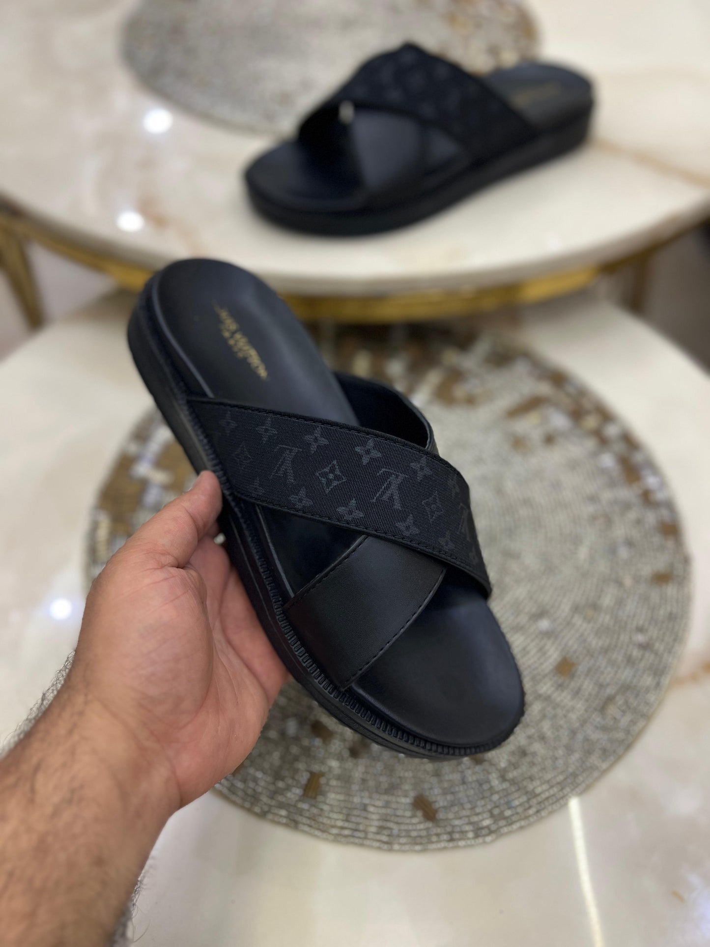 Comfort Sole Slides – LV Edition (Unisex Casual Footwear)