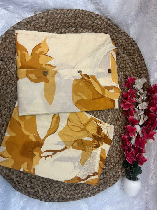 Premium Cotton Co-Ord Set | Boutique Style Kurta with Pocket | Festival Special