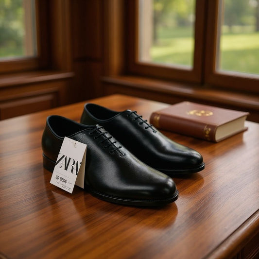 ZARA Premium Formal Shoes – Black & Brown | With Brand Box & Tags