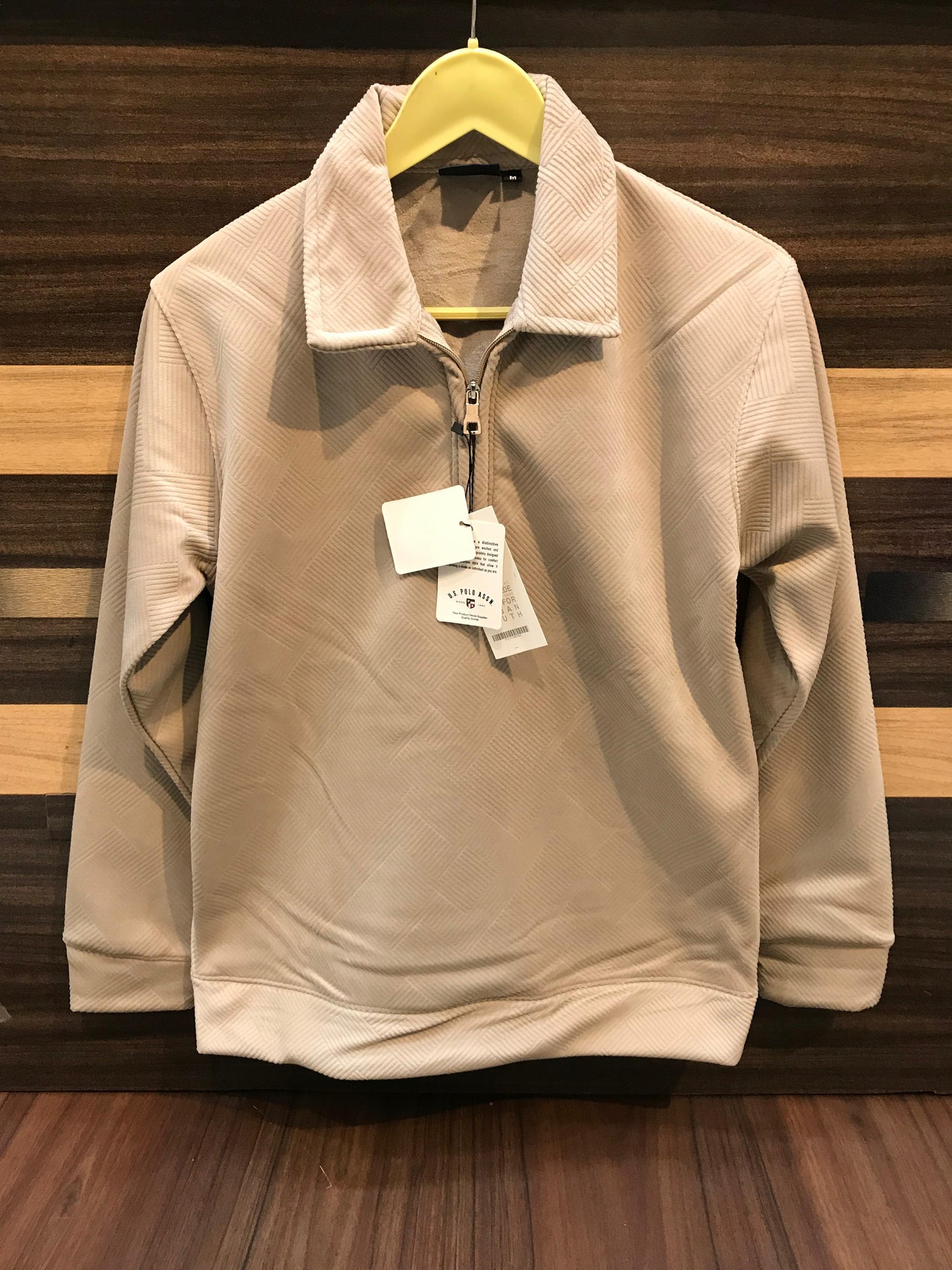 US POLO Premium Velvet Pre-Winter Sweatshirt – Imported Fabric | Full Sleeves