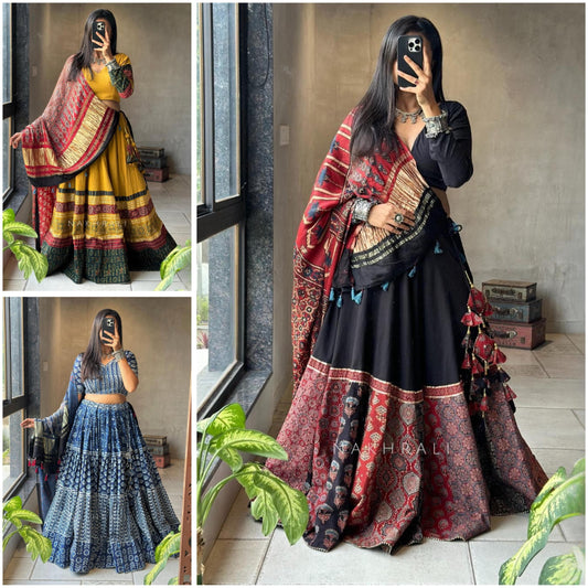 Exclusive Navratri Special Full Stitched Lehenga Choli – Ready to Wear