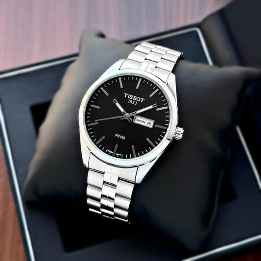 Tissot PR 100 Day & Date – Premium Men’s Watch | 41mm | Stainless Steel | With Brand Box