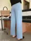 ICE BLUE DENIM WIDE LEG DENIM JEANS